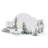 Mikasa Watercolor Forest 16-Piece Lightweight Chip-Resistant Bone China Dinnerware Set, Service for 4