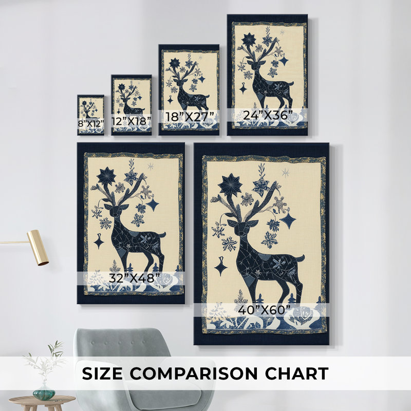Art des Fêtes de Noël - Toile tendue avec châssis DCCLX III, H 18 po x l 12 po
