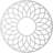 16"OD x 5 1/2"ID x 1/2"P Cannes Architectural Grade PVC Pierced Ceiling Medallion, Gold-40714678-40714656