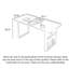 Bureau en pierre frittée avec porte-revues et structure en métal-1047008791-1047008788