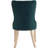 18.9'' Seat Height Mid Century Modern Dining Chairs With Solid Wood Legs, Upholstered Armless Dining Room Chair Side Chair For Kitchen Bedroom Reading Nook, Green Suede Velvet-1698421648-1697868380