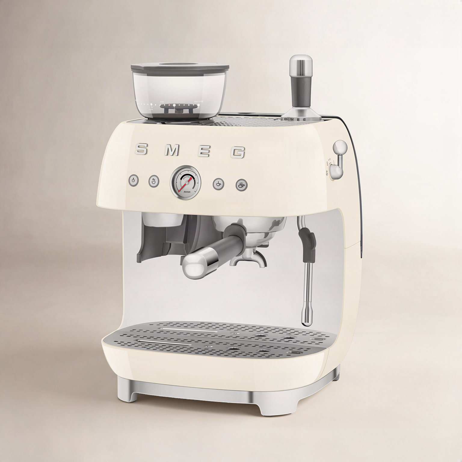 SMEG 50's Retro Espresso Machine, Cream