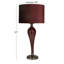 Lampe de table en velours Glam