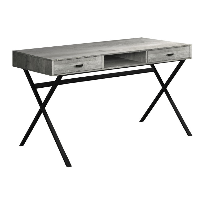Shriver Iron Computer Desk, Black, Gray