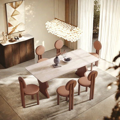 Simple small household dining table and chairs