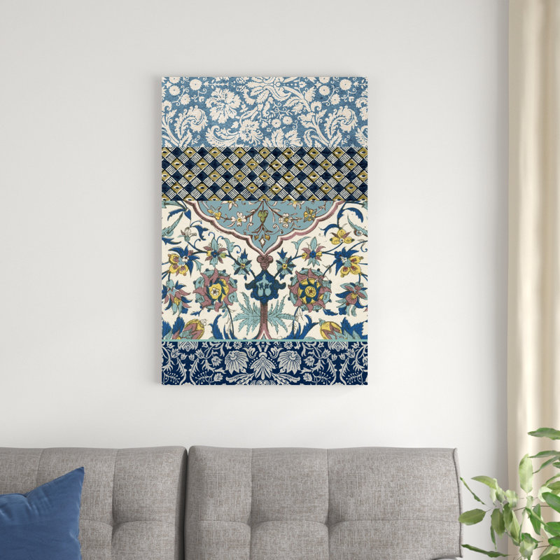 «Bohemian Tapisserie IV», peinture sur toile, H 36 po x l 24 po