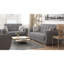 Causeuse convertible avec rangement en polyester gris Primenest Collection Nimbusflow-1369214785