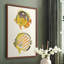 «Yellow & Gray Fish IV», reproduction encadrée - bois massif-1237429783-1237429804