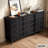Black Solid Wood Rectangular Dressers & Chests