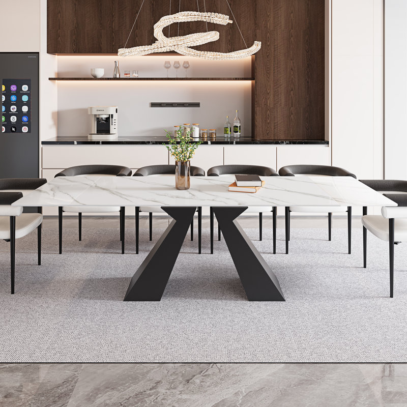 Ensemble de salle à manger Chinguun, 7 pièces : table, 6 chaises