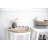 Analog Metal Mechanical Tabletop Clock in White