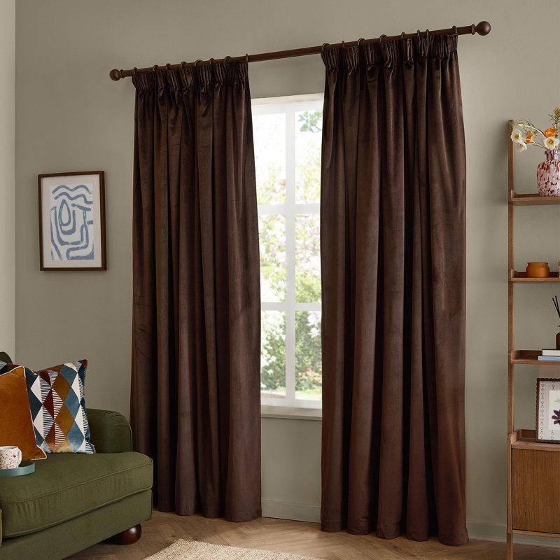 The Ultimate Velvet Blackout Curtain Panel Pair, 117 cm Width x 183 cm Drop
