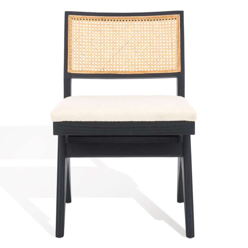 Ariaya 19'' H Boucle Upholstered Side Chair, Black