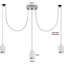 3-Head Spider Pendant Light – Adjustable DIY Ceiling Chandelier with E27 Lamp Holders Modern Cable Multi-Arm Hanging Light for Living Room, Kitchen, Dining & Hallway-1289287673