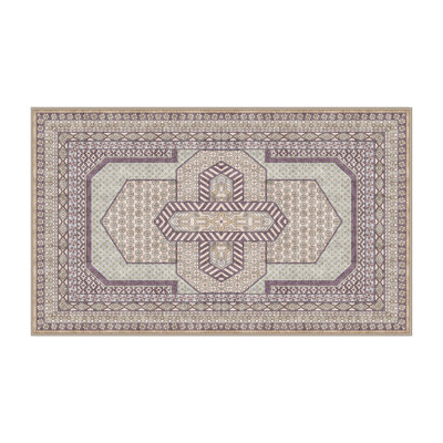 Tapis oriental en chenille / polyester tissé à la main Florestial