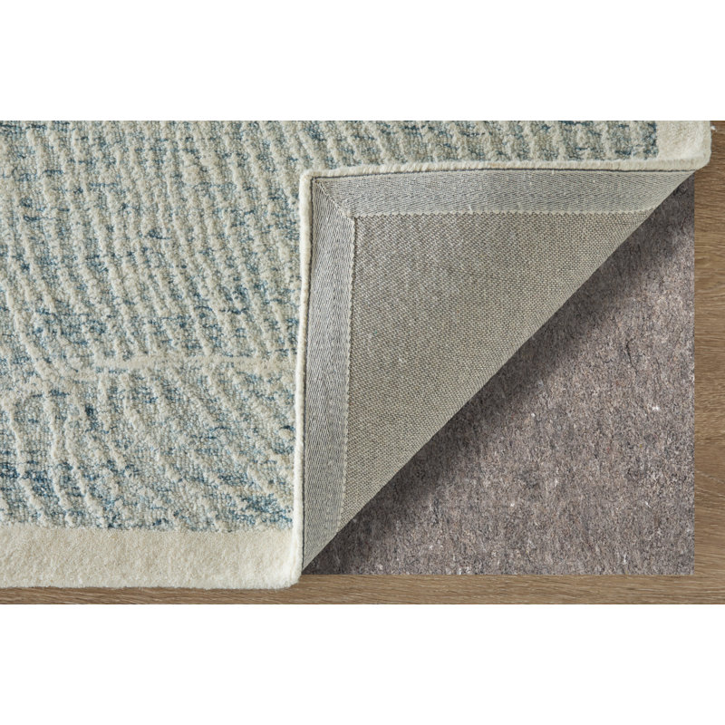 Winston Modern Floral & Botanical Area Rug, Blue, Rectangle 8' x 10'