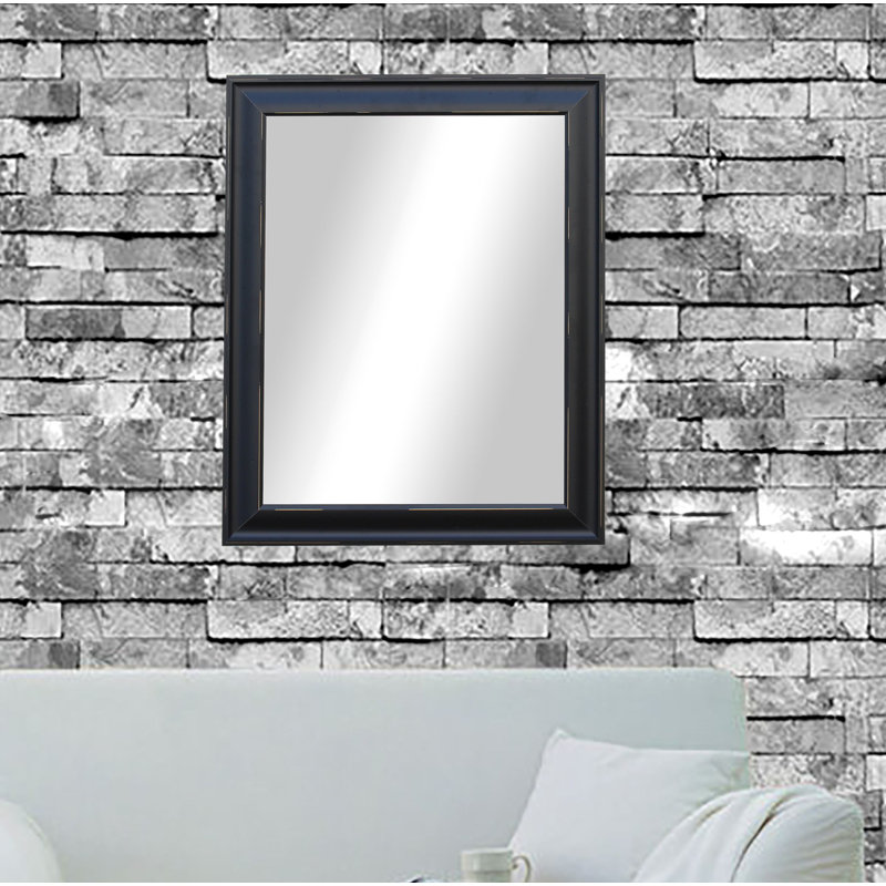 Arlinna Solid Wood Flat Wall Mirror, 45.5" H x 39.5" W