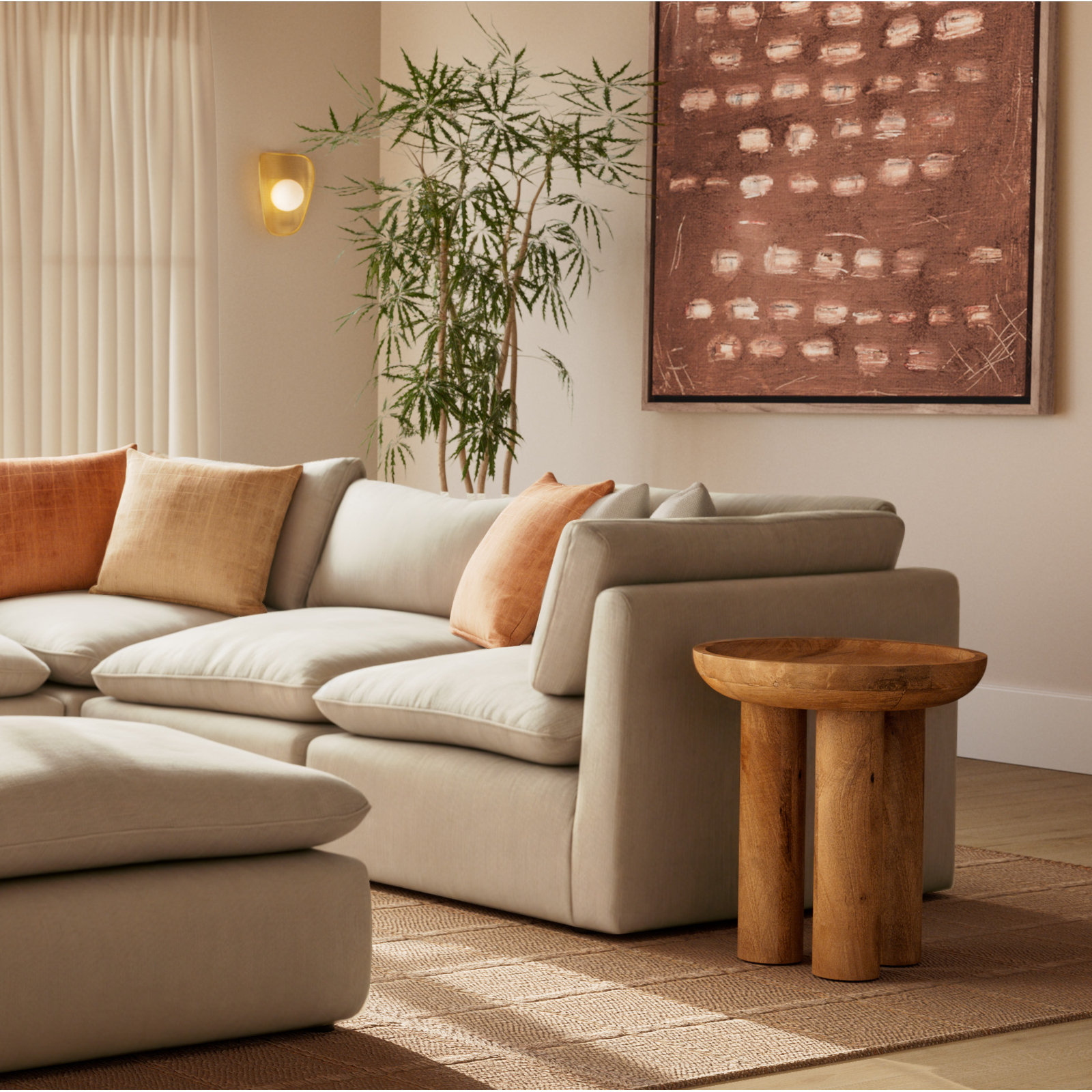 Cinnamon Kiss by Jamie Beckwith, 48" H x 48" W, Rustic Walnut Framed