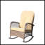 Chaise berçante d'extérieur en osier à assise large-46297773-46297772