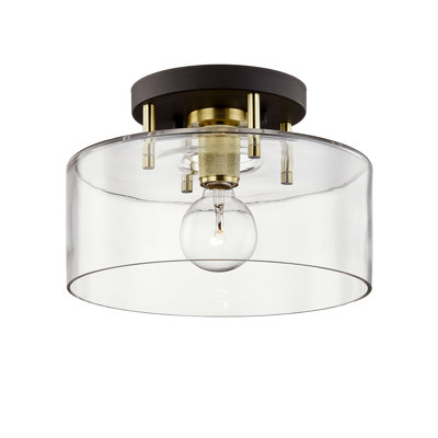 Bergamot Station 1 Light Semi Flush