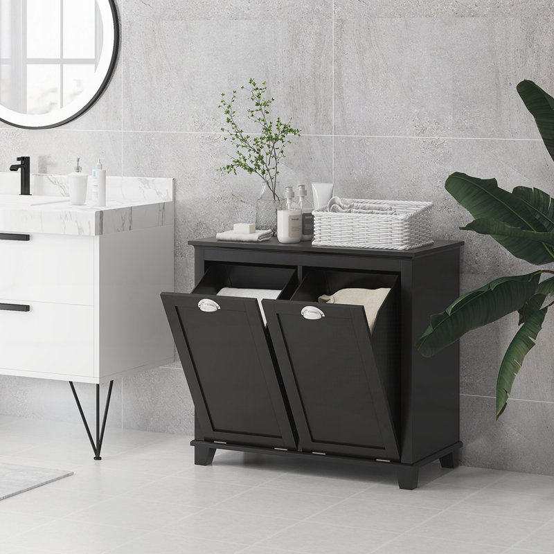 Armoire de rangement pour salle de bain Tilt-Out Laundry