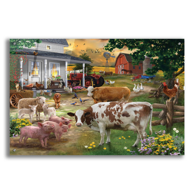 «Farm Friends» par Bigelow, impression sans cadre, H 24 po x l 36 po x P 0,2 po