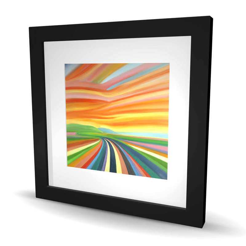 «Colorful Road» - chambre à coucher, impression encadrée | Décoration intérieure