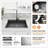 33 Inch Gunmetal Black  Topmount Workstation  Kitchen Sink 16 Gauge 304 Stainless Steel  Double Bowl Sink