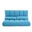 Chaise longue double moderne en bleu: vous détendre avec des coussins