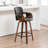 Youngstown Upholstered Swivel Counter Stool With Wood Frame-123200778