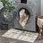 NELE Machine Washable Modern Lattice Area Rug Ivory/Beige/Gray Multi-83100286