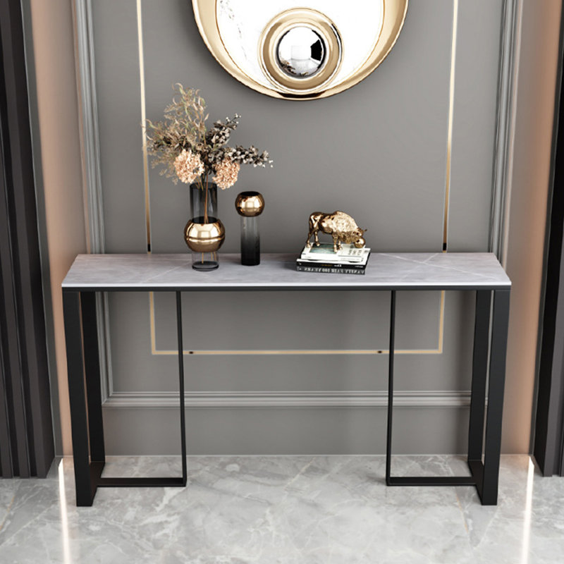 Console Table, 31.5" H x 55.1" W x 11.8" D, Gray
