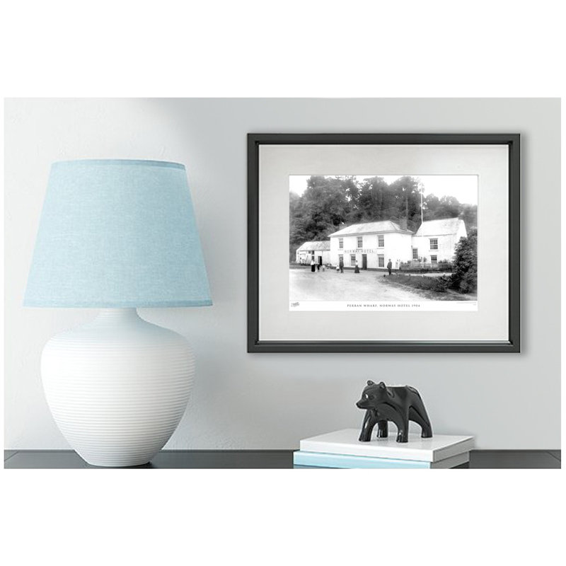 Perran Wharf, Norway Hotel 1904 - Single Picture Frame Print, 28cm H x 36cm W x 2.3cm D