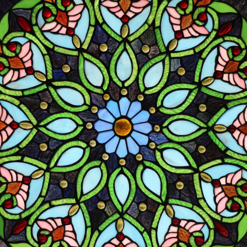 Panneau de fenêtre en Arabella Kaukauna, Bleu