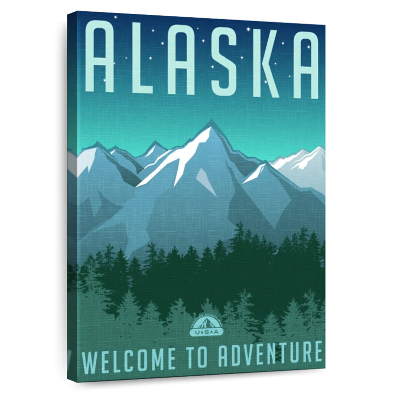 Aime Alaskan Adventure Welcome, H 36 po x l 24 po