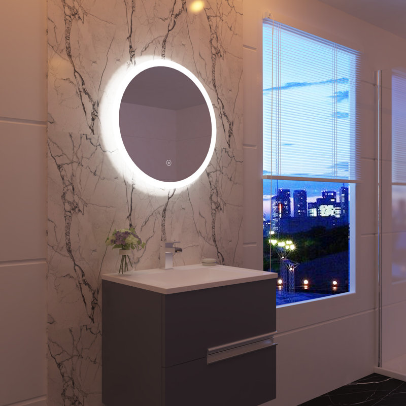 Archuleta Flat Wall Mirror, 60cm H x 60Cm W