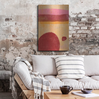  'Red Dot Series 3' by Laura Gibson Metal Wall Art, 24" x 36"