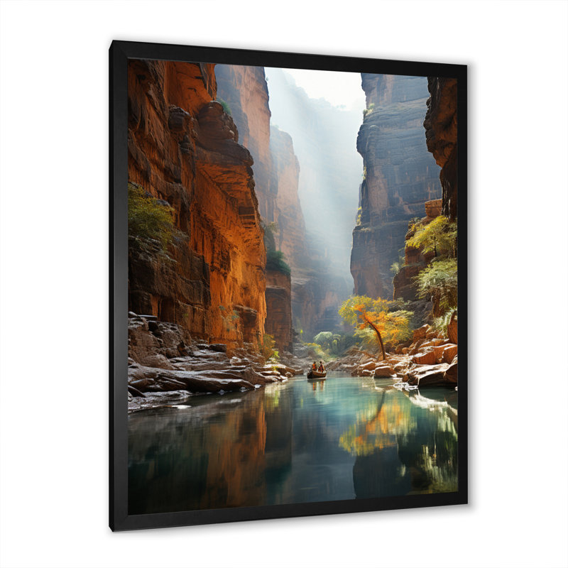 Baylum Canyon Reverie Empling II - Imprimé, H 44 po x l 34 po x P 1,5 po, Cadre photo noir