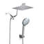 Adjustable 8" High Pressure Dual Shower Head with 9-Spray Handheld Shower-119478408