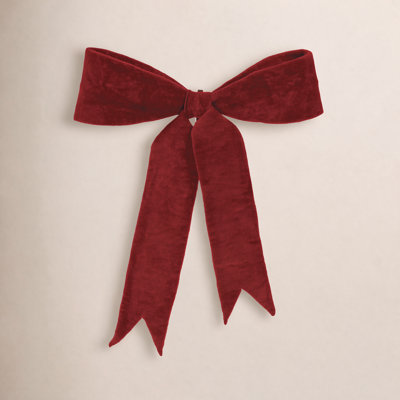 Red Wired Holiday Bow