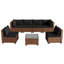 Ensemble de conversation modulaire d'extérieur 7 pièces avec coussins 7 pièces-40652530-231178051