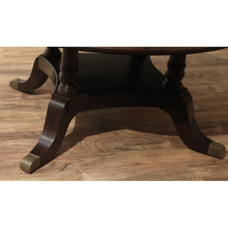 Round Mahogany Wood Dining Table