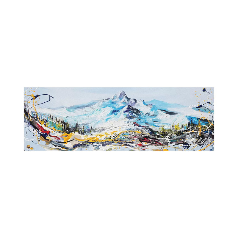 Mountain Peak by Piero Manrique - Wrapped Canvas Panoramic Print, 121.92 cm H x 40.64 cm W x 1.91 cm D