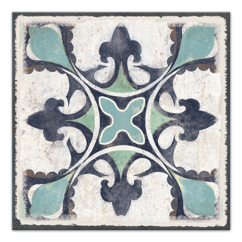 " White Moroccan Tile ", 24" H x 24" W