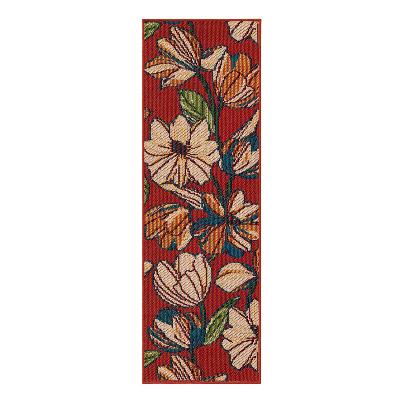 Tapis intérieur / extérieur Camalu Marlenia, Tapis de couloir 2 pi x 6 pi 1 po
