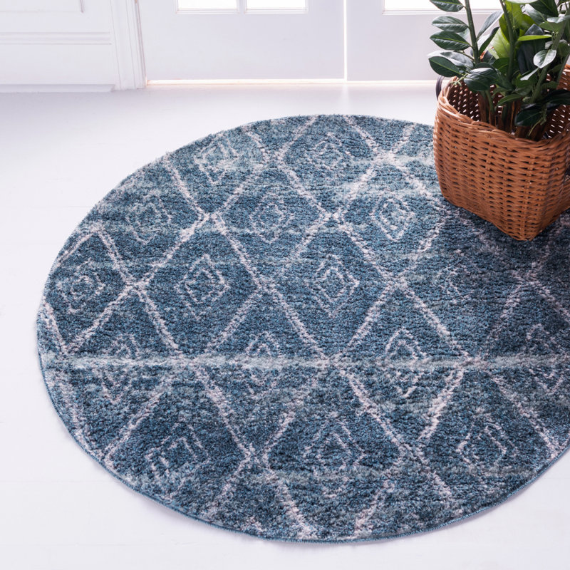 Skye Geometric Indoor Rug, Round 4'7"