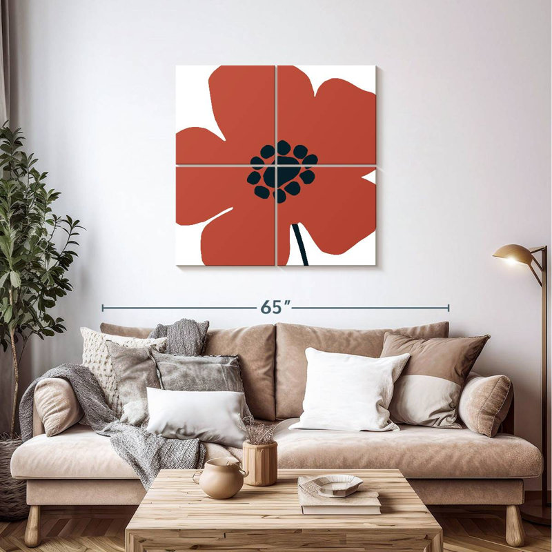 Harnek Pop Art Floral IV rétro