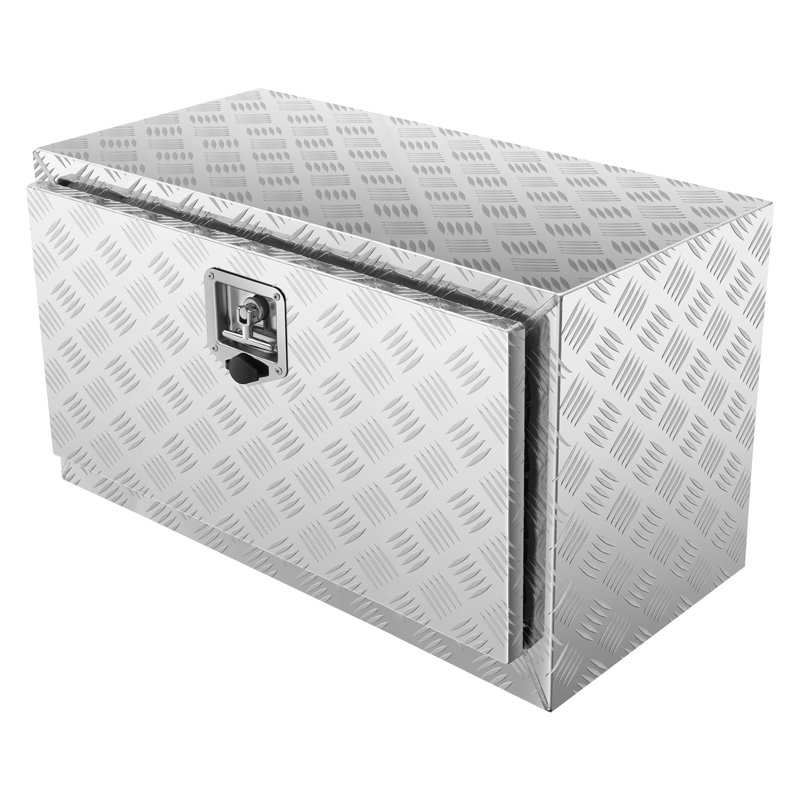Coffre à outils 30 po en aluminium robuste pour camion avec coffre en forme de losange