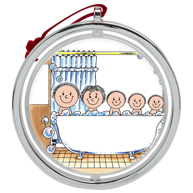 Ornement de Noël personnalisable à double face 3 pièces, Yes
