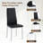 Tianee Black PU Leather Lattice Design Dining Side Chair(Set of 6)-2001027771